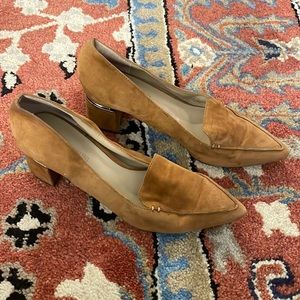 Enzo Angiolini Tan Suede Heel